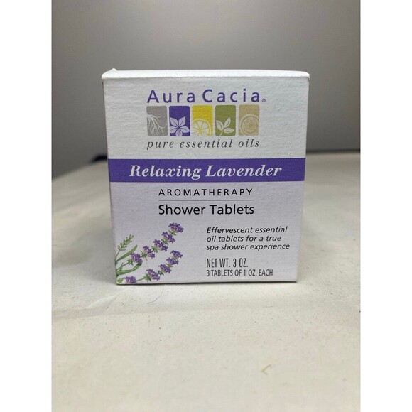 Aura Cacia Relaxing Lavender aromatherapy shower tablets - Picture 1 of 6